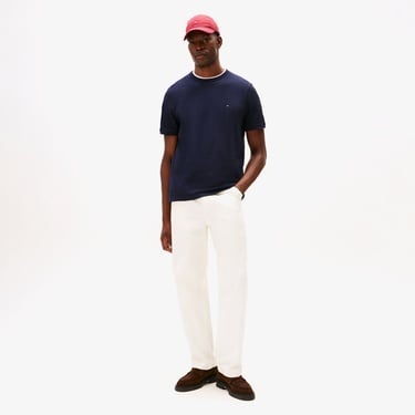  Tommy Hilfiger Pique Erkek Lacivert T-Shirt