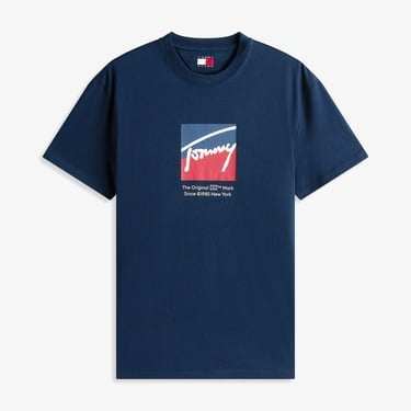  Tommy Jeans Regular Erkek Lacivert T-Shirt