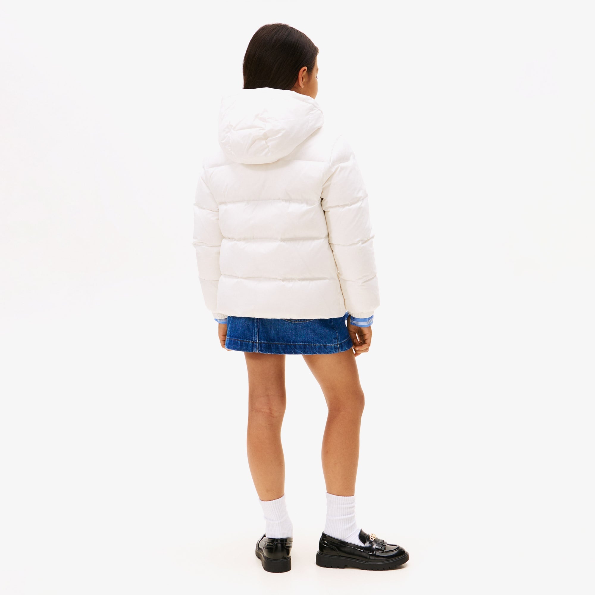 Tommy Hilfiger Essential Down Çocuk Puffer Beyaz Mont