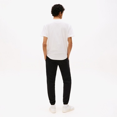  Tommy Jeans Slim Flag Erkek Siyah Eşofman Altı