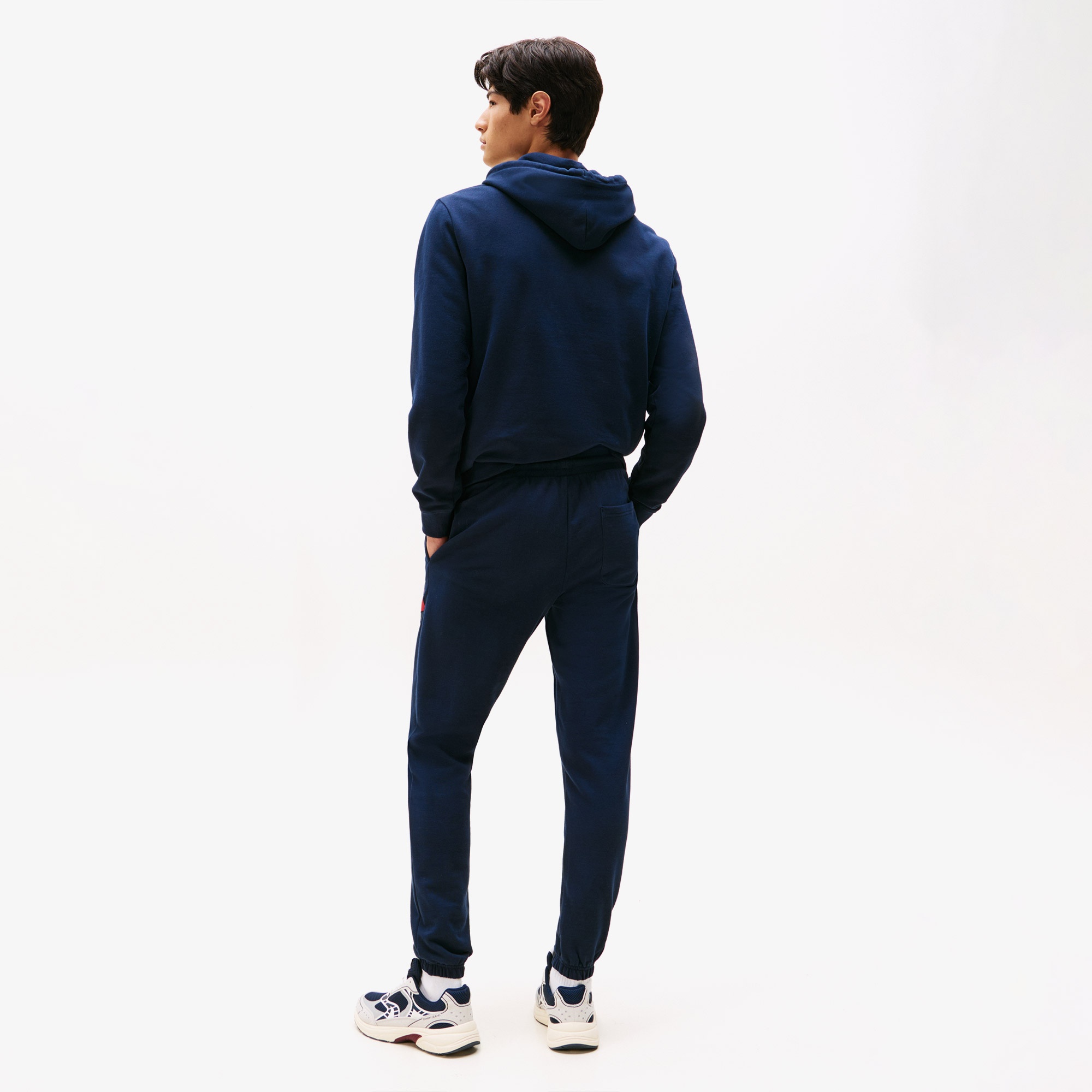 Tommy Jeans Slim Flag Erkek Mavi Eşofman Altı