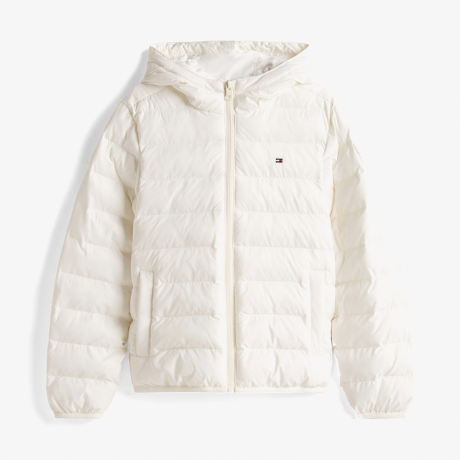  Tommy Hilfiger Lightweight Çocuk Beyaz Puffer Mont