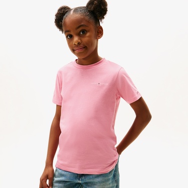  Tommy Hilfiger Mini Corp Çocuk Pembe T-Shirt
