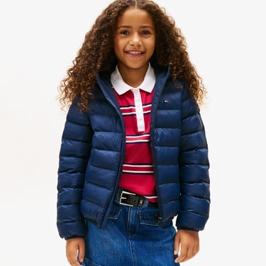  Tommy Hilfiger Lightweight Çocuk Lacivert Puffer Mont