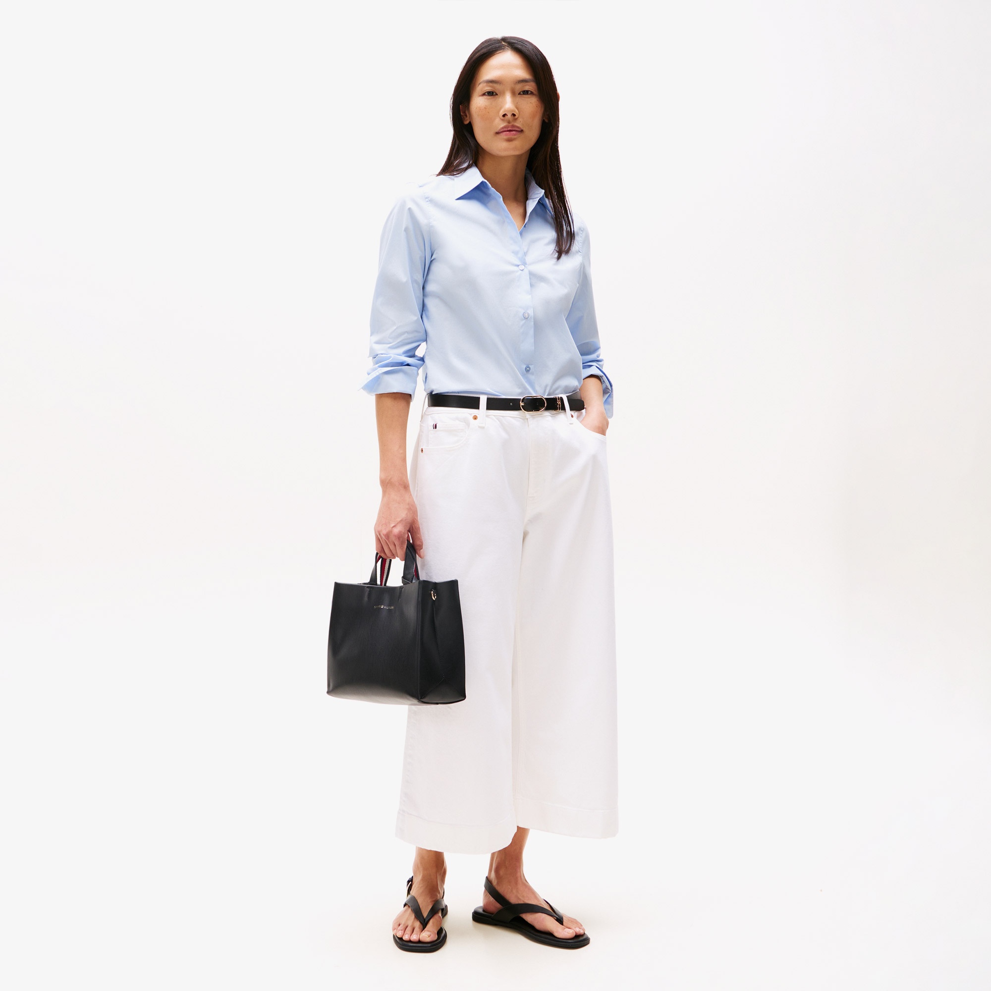 Tommy Hilfiger Established Med Shopper Kadın Siyah Tote Çanta