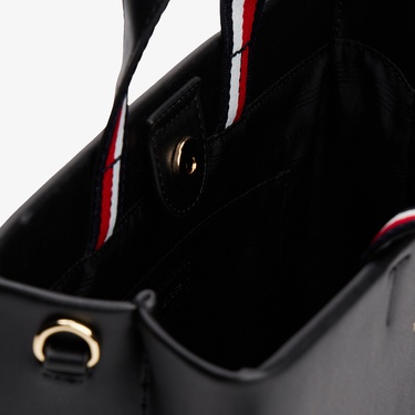  Tommy Hilfiger Established Med Shopper Kadın Siyah Tote Çanta