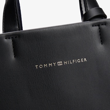  Tommy Hilfiger Established Med Shopper Kadın Siyah Tote Çanta