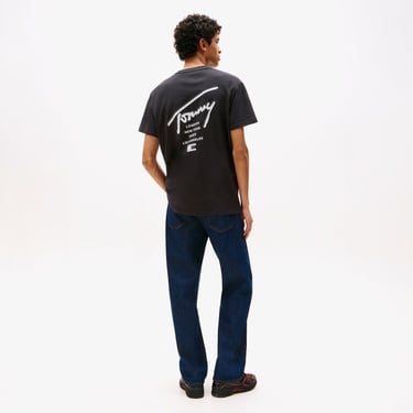  Tommy Jeans Regular Sign City Erkek Siyah T-Shirt