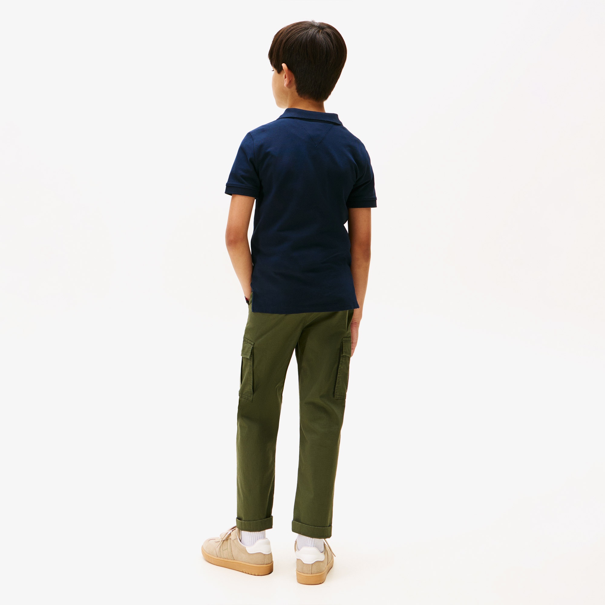 Tommy Hilfiger Graphic Çocuk Lacivert Polo Yaka T-Shirt