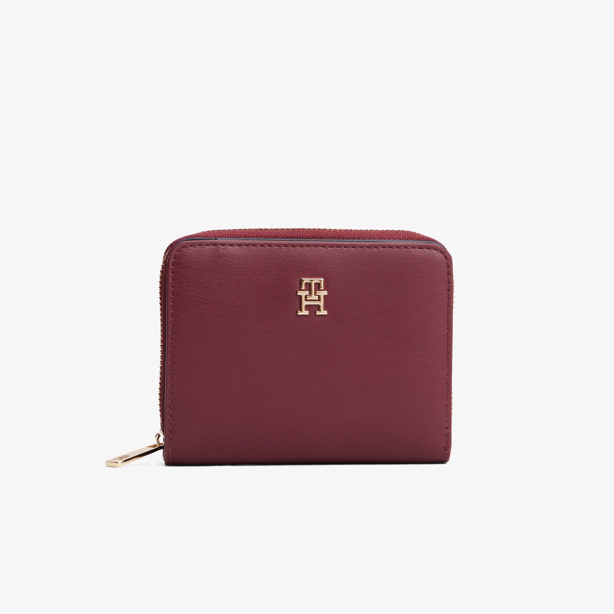 Tommy Hilfiger Icon Med Flap Kadın Bordo Cüzdan