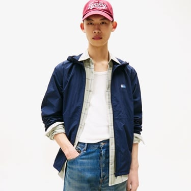  Tommy Jeans Chicago Erkek Lacivert Yağmurluk