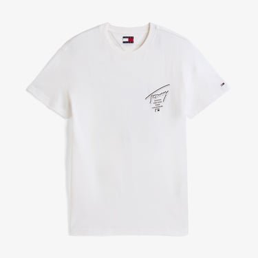  Tommy Jeans Regular Sign City Erkek Beyaz T-Shirt