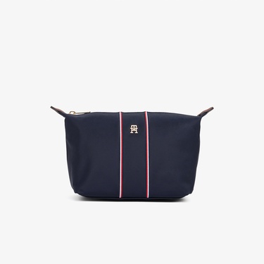  Tommy Hilfiger Icon Nylon Corp Kadın Lacivert Makyaj çantası