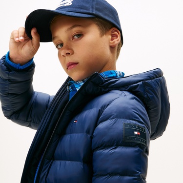  Tommy Hilfiger Lightweight Çocuk Lacivert Puffer Mont