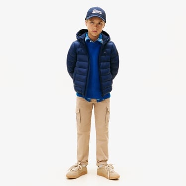  Tommy Hilfiger Lightweight Çocuk Lacivert Puffer Mont