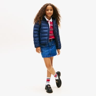  Tommy Hilfiger Lightweight Çocuk Lacivert Puffer Mont