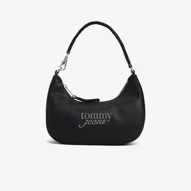  Tommy Jeans Bold Script Kadın Siyah Omuz Çantası