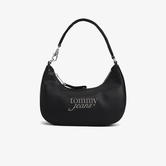  Tommy Jeans Bold Script Kadın Siyah Omuz Çantası