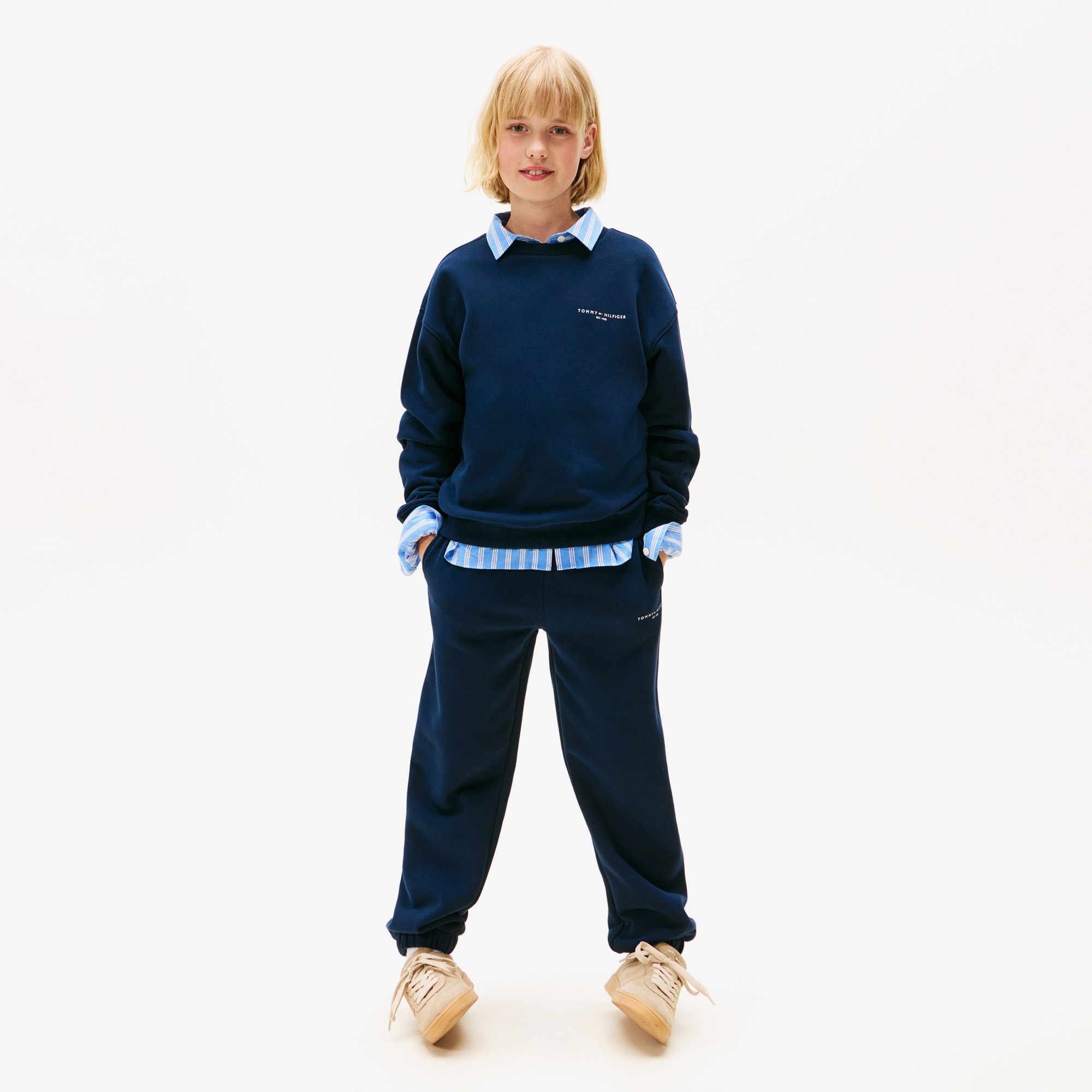 Tommy Hilfiger Mini Corp Çocuk Lacivert Eşofman Takımı