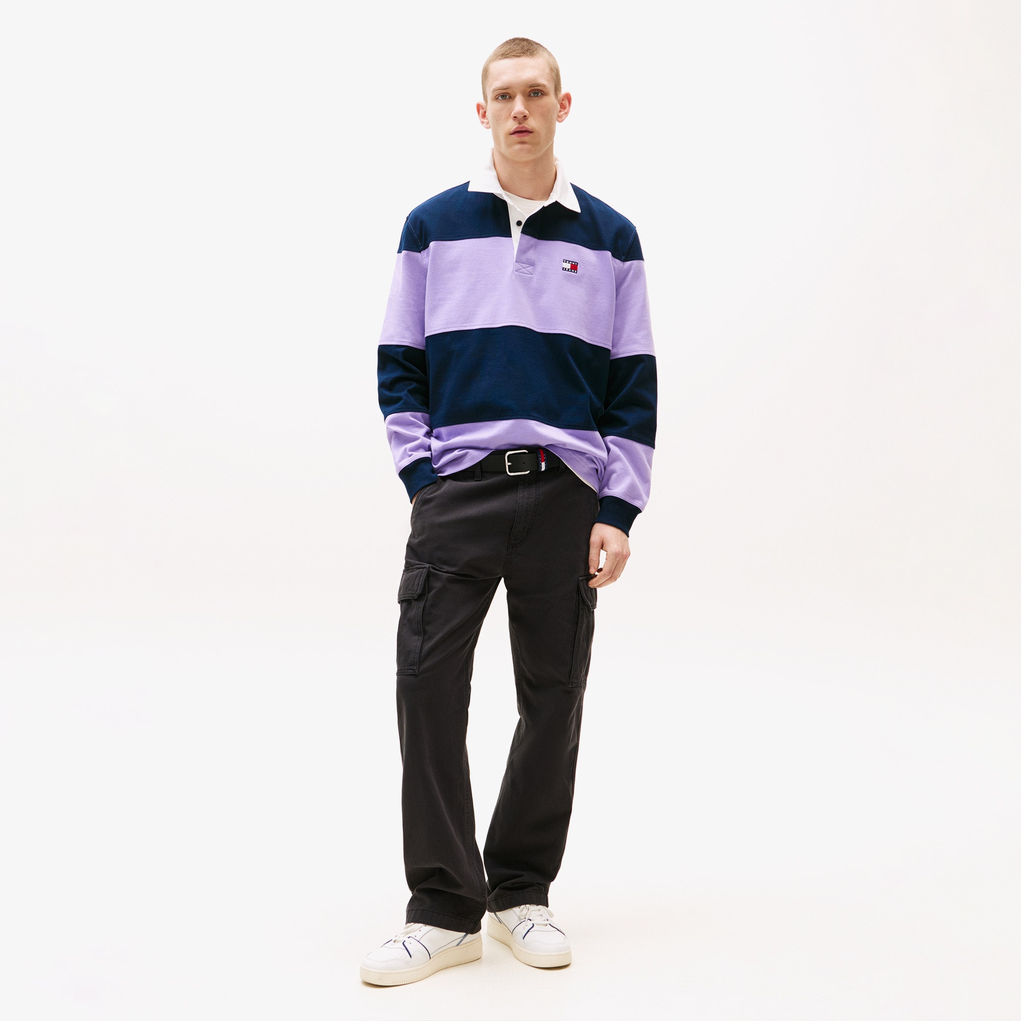 Tommy Jeans Relax Fit Erkek Renkli Polo Yaka T-Shirt