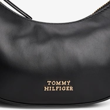  Tommy Hilfiger Moon Leather Mini Kadın Siyah Çapraz Çanta