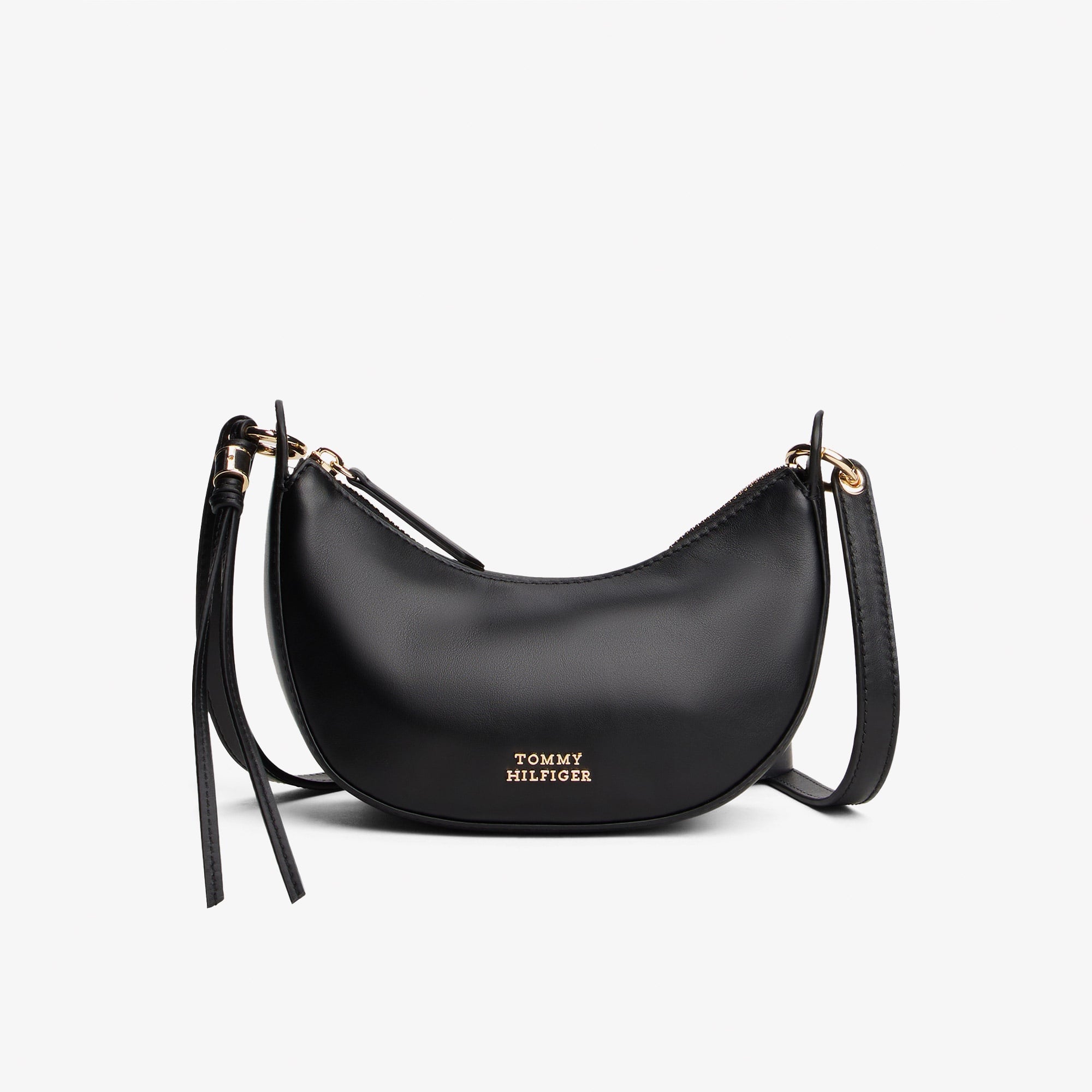 Tommy Hilfiger Moon Leather Mini Kadın Siyah Çapraz Çanta