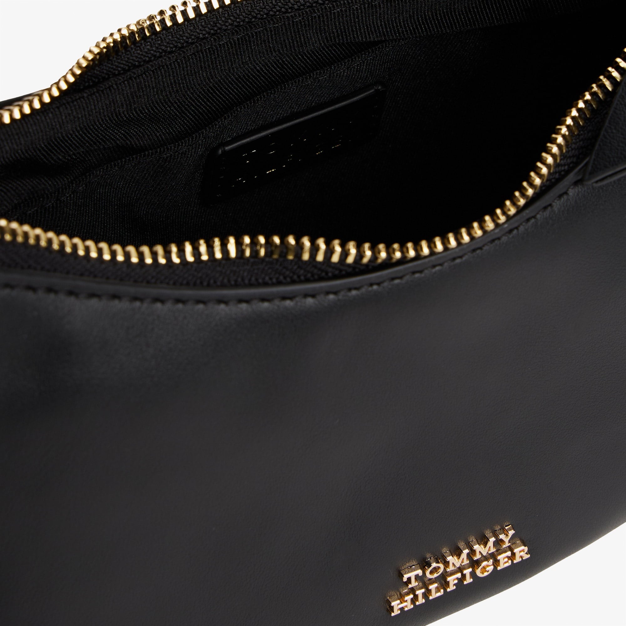 Tommy Hilfiger Moon Leather Mini Kadın Siyah Çapraz Çanta