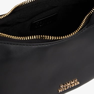  Tommy Hilfiger Moon Leather Mini Kadın Siyah Çapraz Çanta