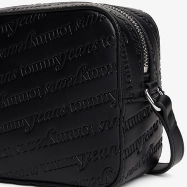  Tommy Jeans Must All Over Print Kadın Siyah Çapraz Çanta