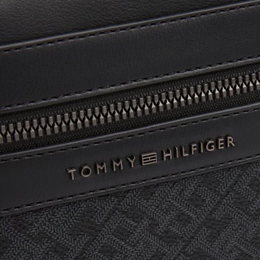  Tommy Hilfiger Monogram Reporter Erkek Siyah Çapraz Çanta