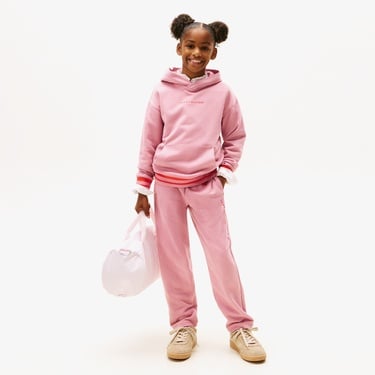  Tommy Hilfiger Mini Logo Çocuk Pembe Eşofman Altı