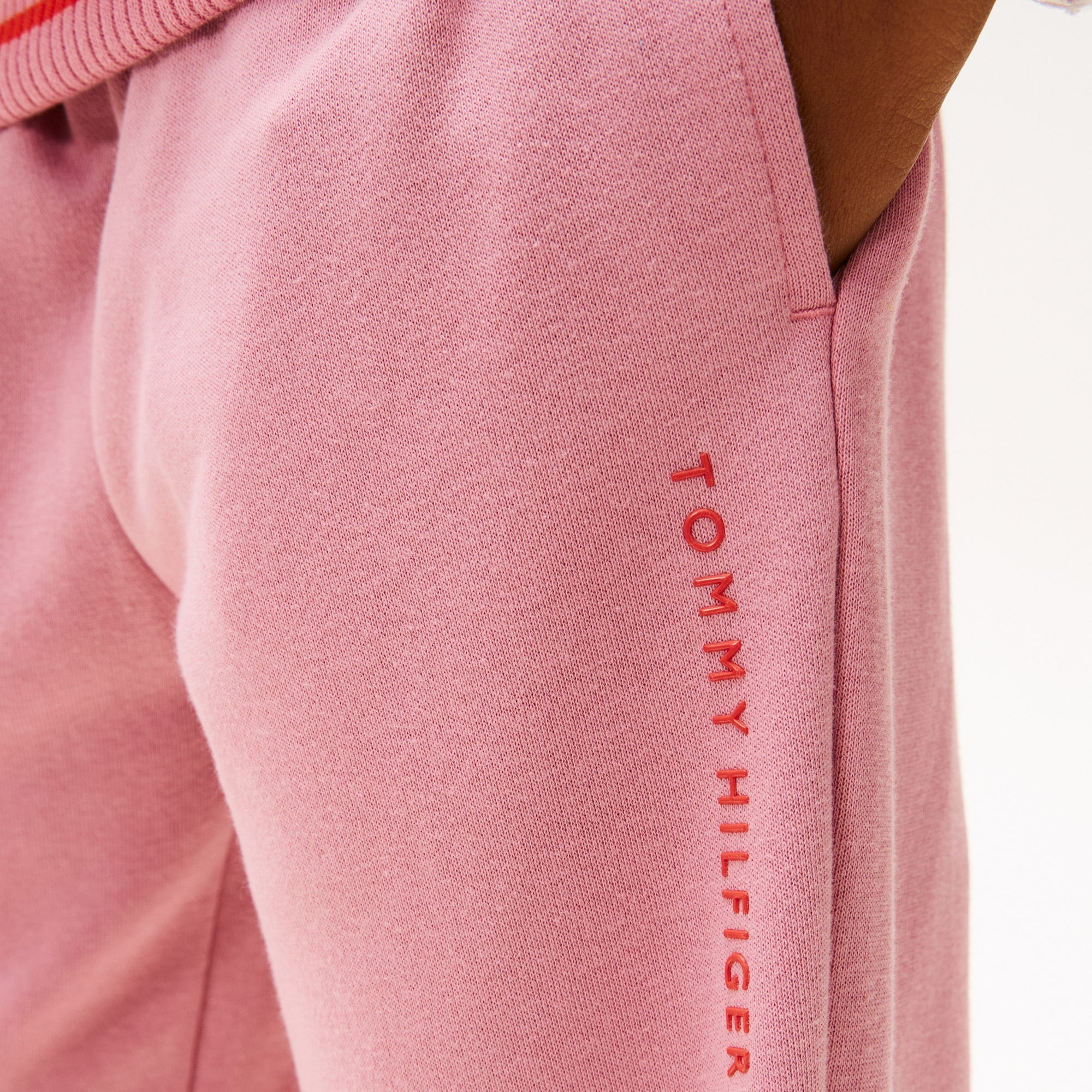 Tommy Hilfiger Mini Logo Çocuk Pembe Eşofman Altı