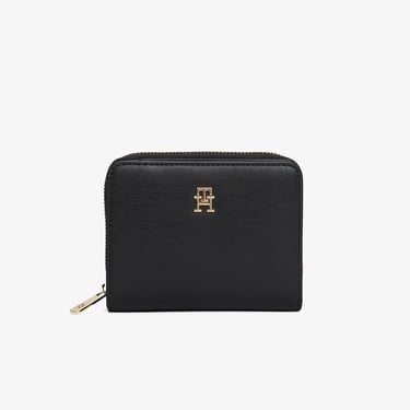  Tommy Hilfiger Icon Med Flap Kadın Siyah Cüzdan