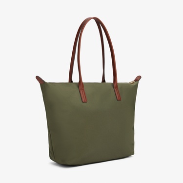  Tommy Hilfiger Popette Kadın Yeşil Tote Çanta