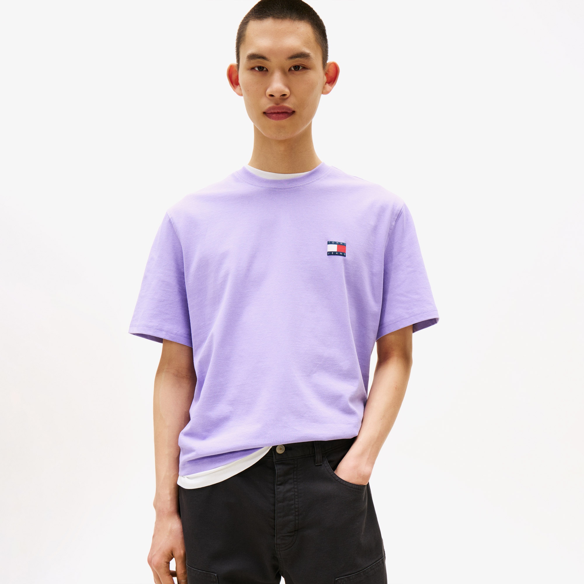 Tommy Jeans 90S Classic Erkek Mor T-Shirt