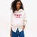 Tommy Jeans Crop Varsity Kadın Beyaz Hoodie