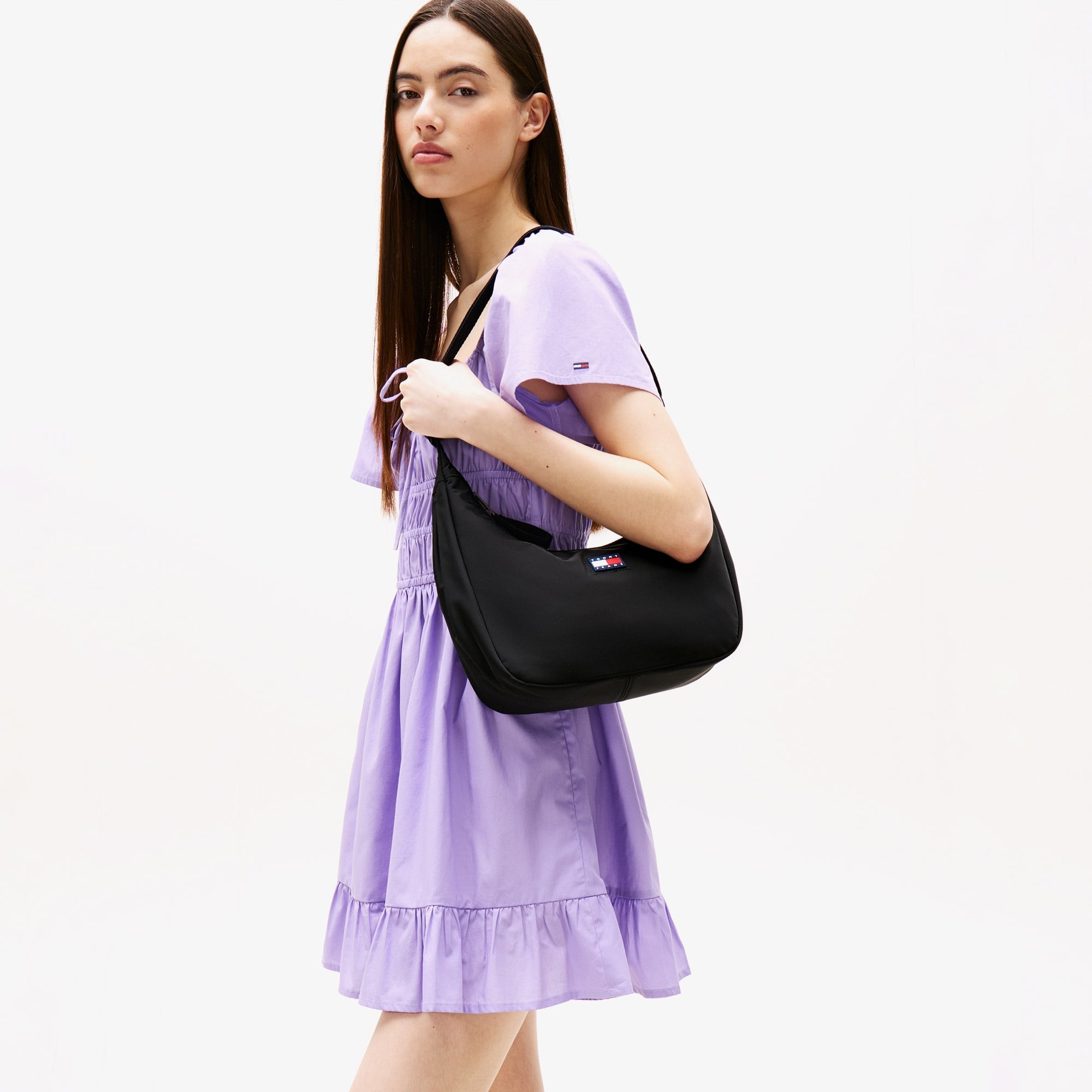 Tommy Jeans Urban X-Body Kadın Siyah Omuz Çantası