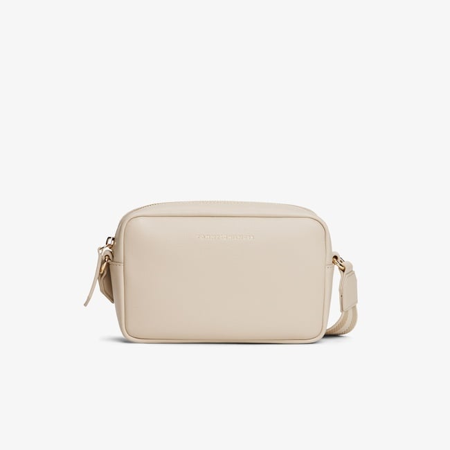  Tommy Hilfiger Logotape Kadın Bej Çapraz Çanta
