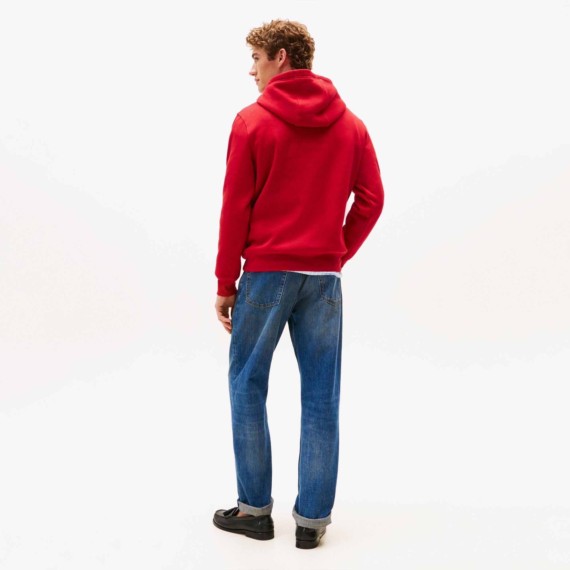 Tommy Hilfiger Chest Insert Erkek Kırmızı Hoodie