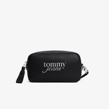  Tommy Jeans Bold Script Kadın Siyah Omuz Çantası