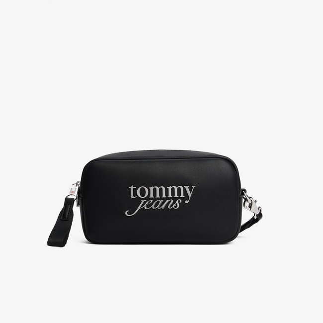  Tommy Jeans Bold Script Kadın Siyah Omuz Çantası