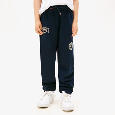  Tommy Hilfiger Varsity Graphic Çocuk Lacivert Eşofman Altı