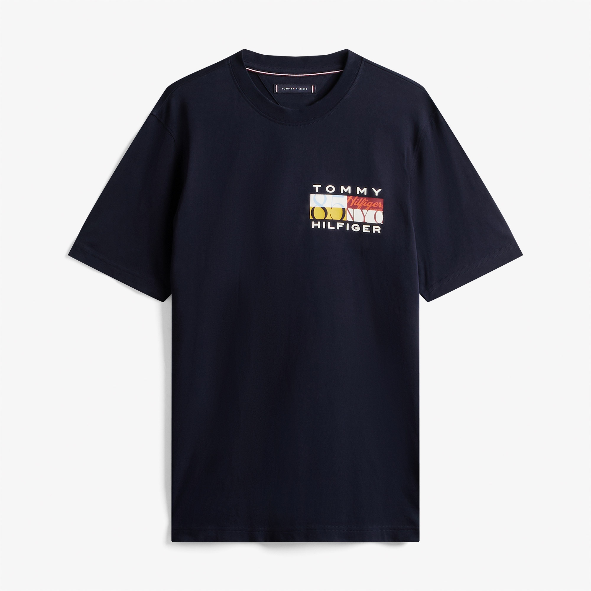 Tommy Hilfiger Colour Flag Erkek Lacivert T-Shirt