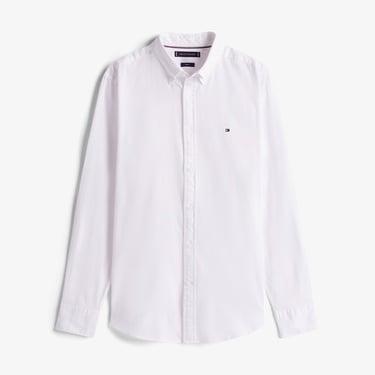  Tommy Hilfiger Dobby Erkek Beyaz Gömlek