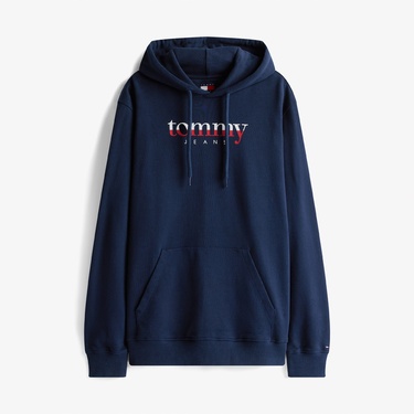  Tommy Jeans Regular Erkek Mavi Sweatshirt