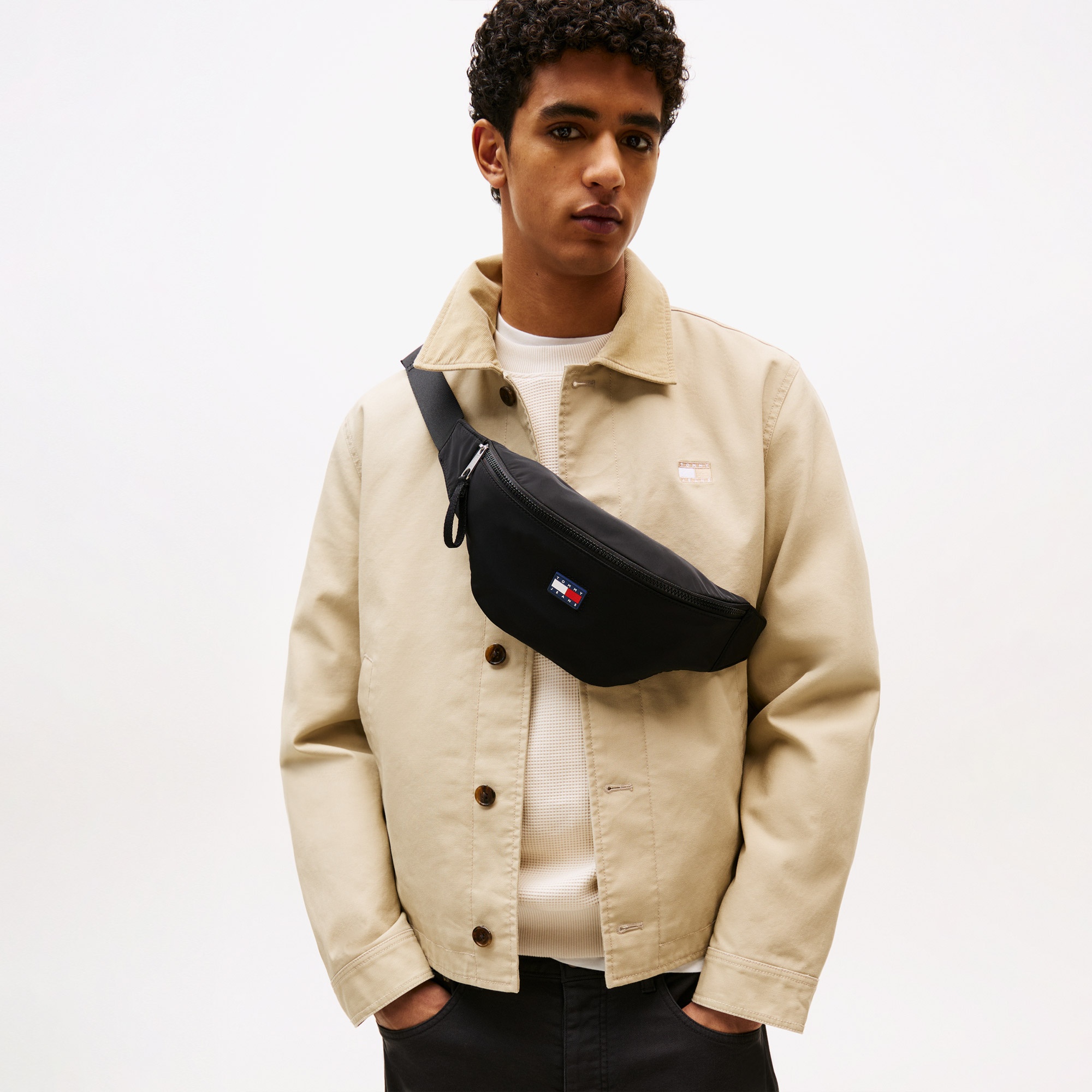 Tommy Jeans Urban Erkek Siyah Bel Çantası