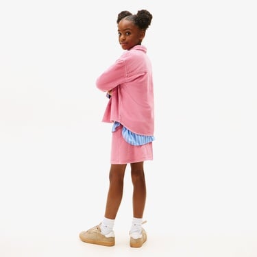  Tommy Hilfiger Corduroy Çocuk Pembe Gömlek