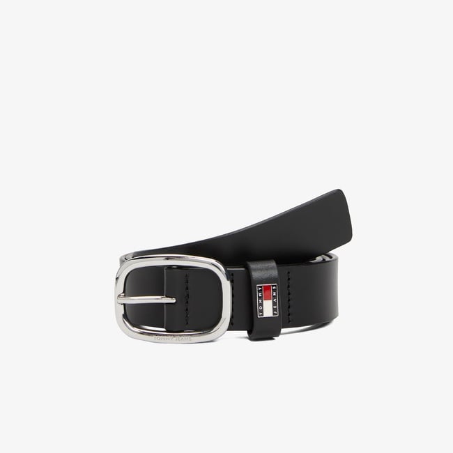  Tommy Jeans Oval 3.0 Kadın Siyah Kemer