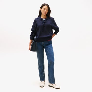  Tommy Hilfiger Denim Classic Straight Kadın Mavi Straight Jean