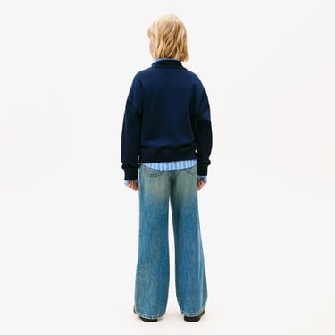  Tommy Hilfiger Embroidered Heart Çocuk Lacivert Sweatshirt